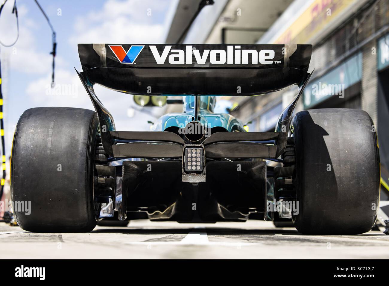 Rear Diffuser, Aston Martin F1 Team AMR25, mechanical detail during the ...