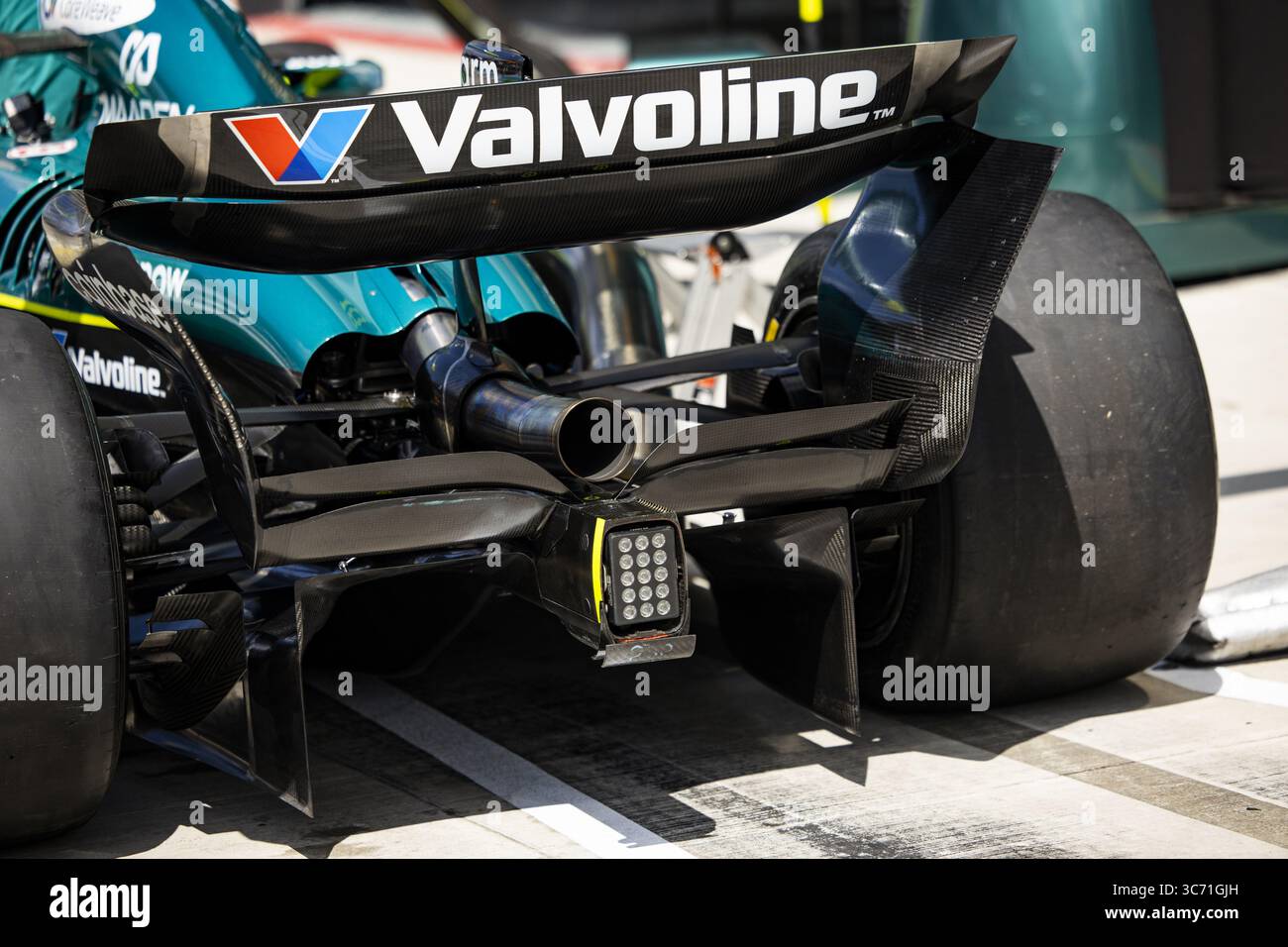 Rear Diffuser, Aston Martin F1 Team AMR25, mechanical detail during the ...