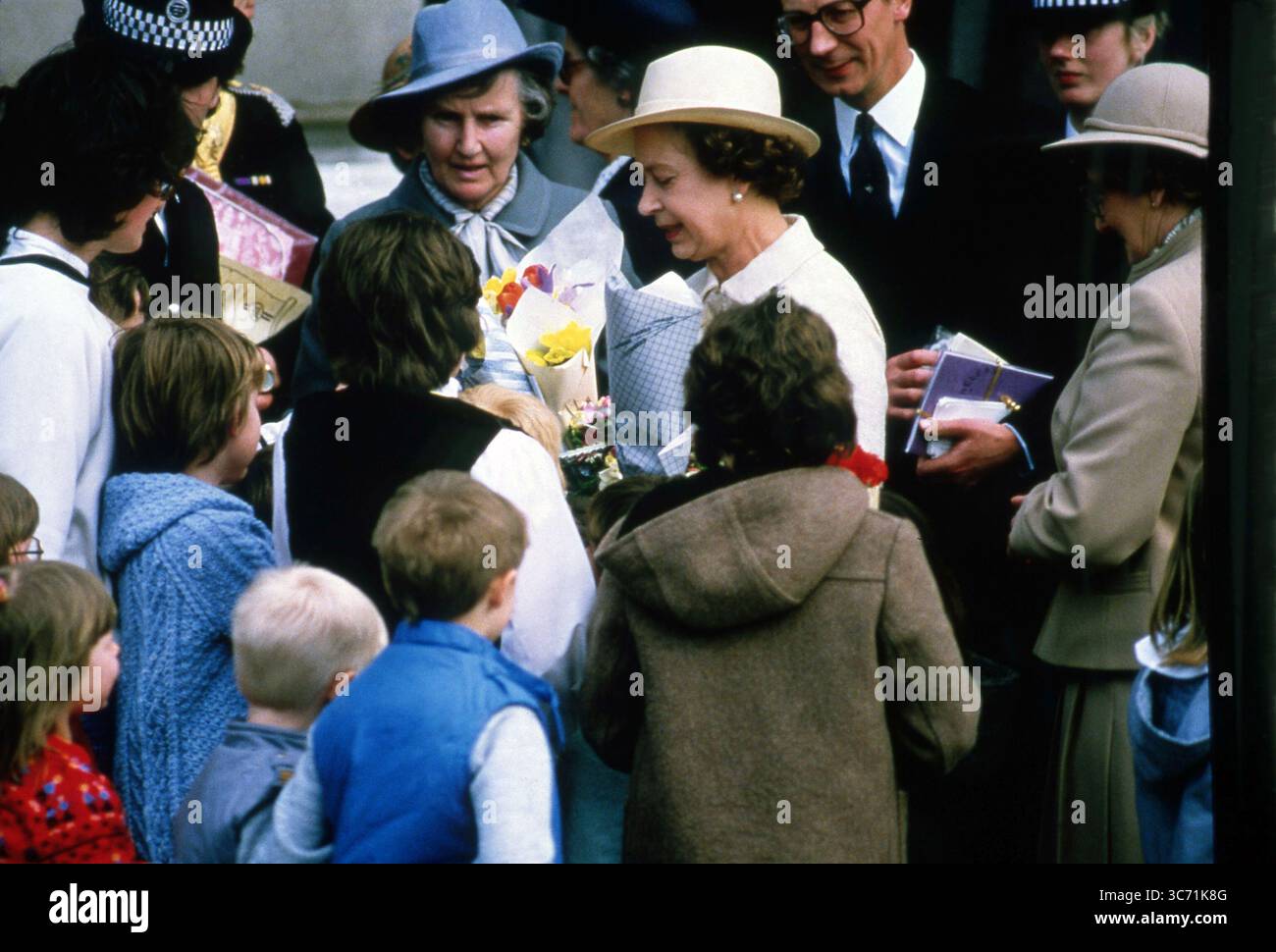 Her Majesty Queen Elizabeth II, Outside Stock Photo