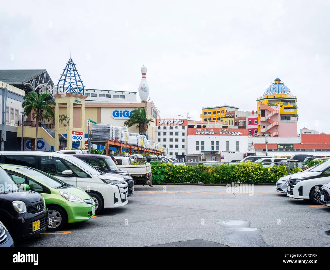 American village in Mihama (Okinawa/Japan Stock Photo - Alamy