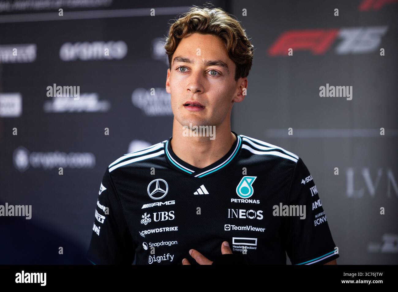 Casquette Mercedes AMG Petronas F1 - George Russell #63 - Blanche - Taille Unique