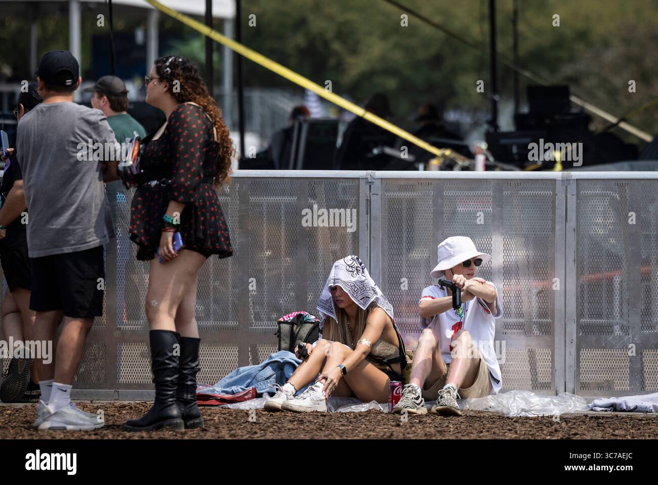 Fans Rest Between On Day Two Of In Grant Park Fans Rest Between On Day Two Of In Grant Park Friday Aug 1 2025 Ashlee Rezin Chicago Sun Times Via Ap 3C7AEJC 