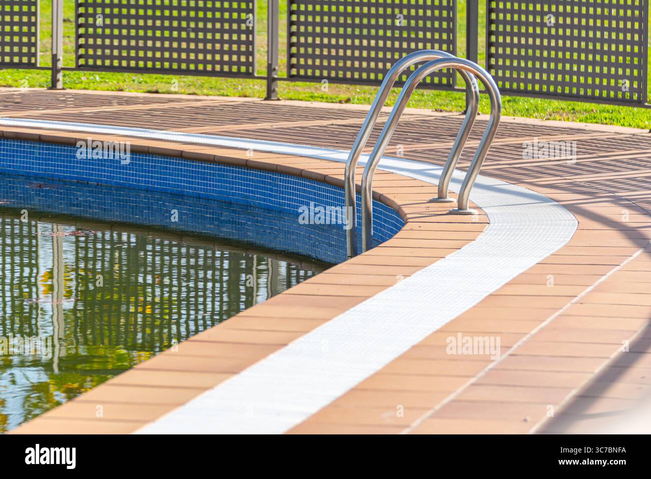 Swimming pool handrail edge hi-res stock photography and images - Alamy