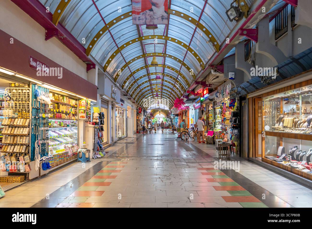 Mugla, Marmaris, Turkey - July 9, 2025: Covered Grand Bazaar in ...