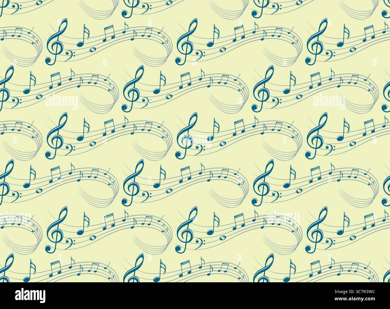 A seamless background with music notes. Stock Vector
