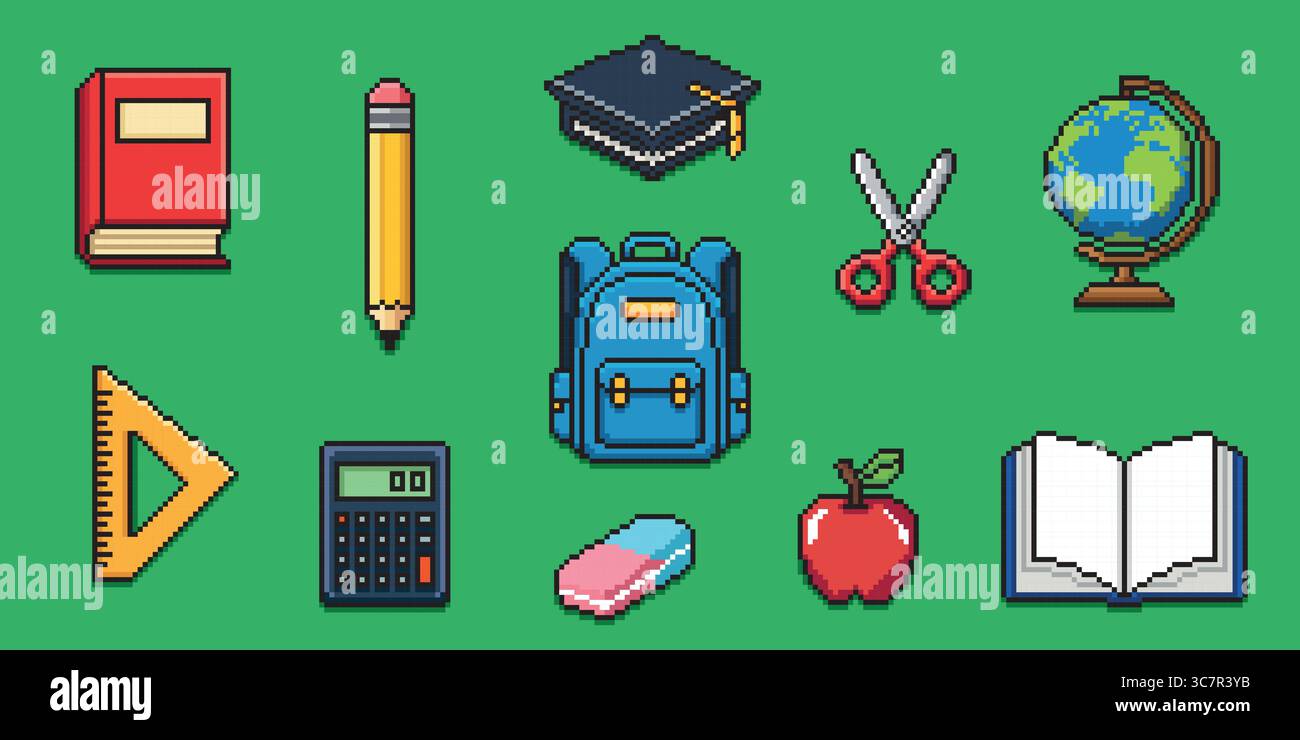 Pixel art 8 bit objects hi-res stock photography and images - Alamy