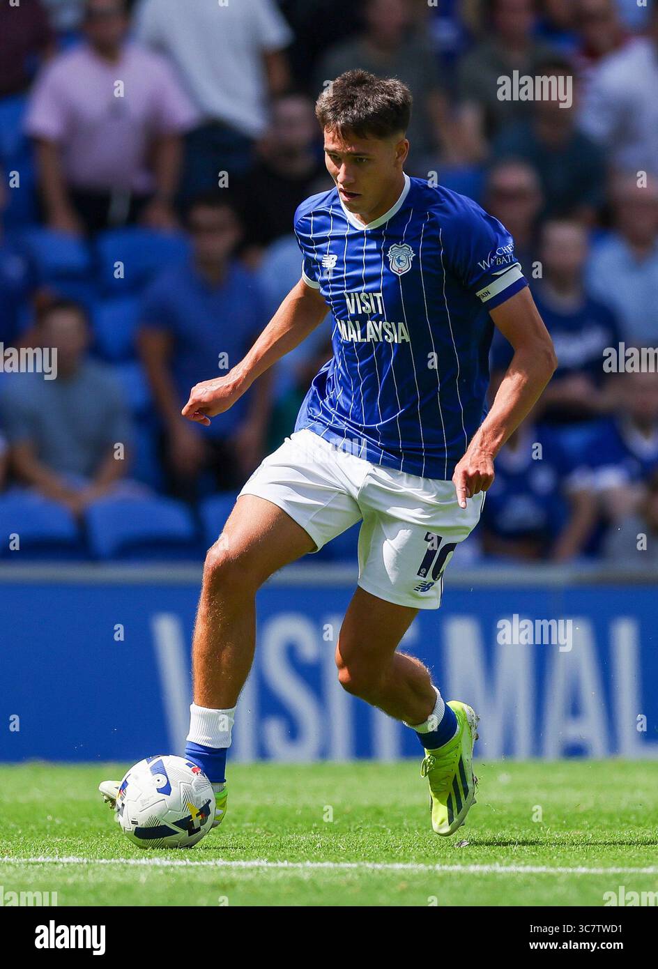 Cardiff City's Rubin Colwill in action during the Sky Bet League One ...