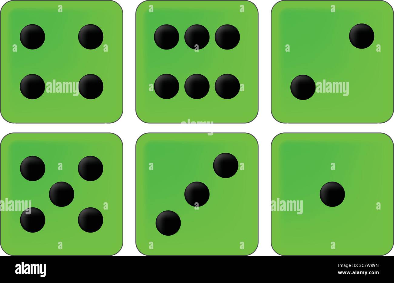 Dice showing three Stock Vector Images - Alamy