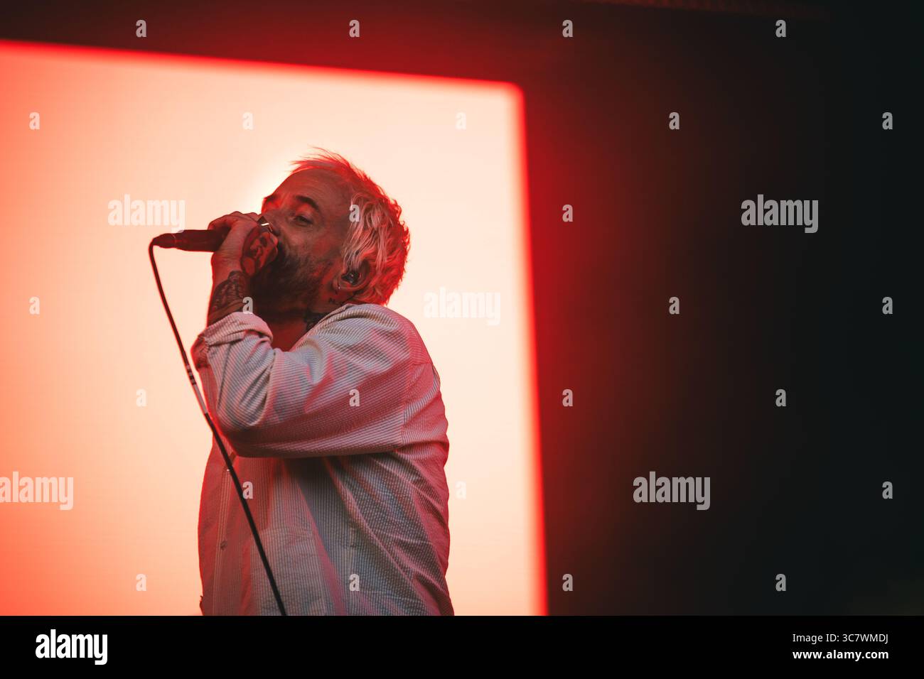 IDLES performing live at Block Party, Queen Square, Bristol, UK on August 1st 2025 Stock Photo