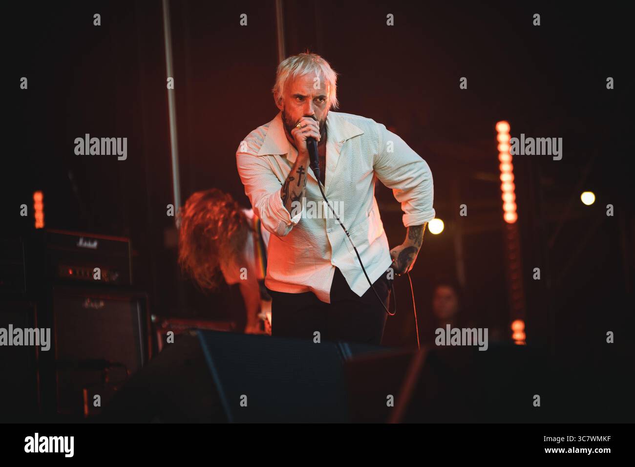 IDLES performing live at Block Party, Queen Square, Bristol, UK on August 1st 2025 Stock Photo