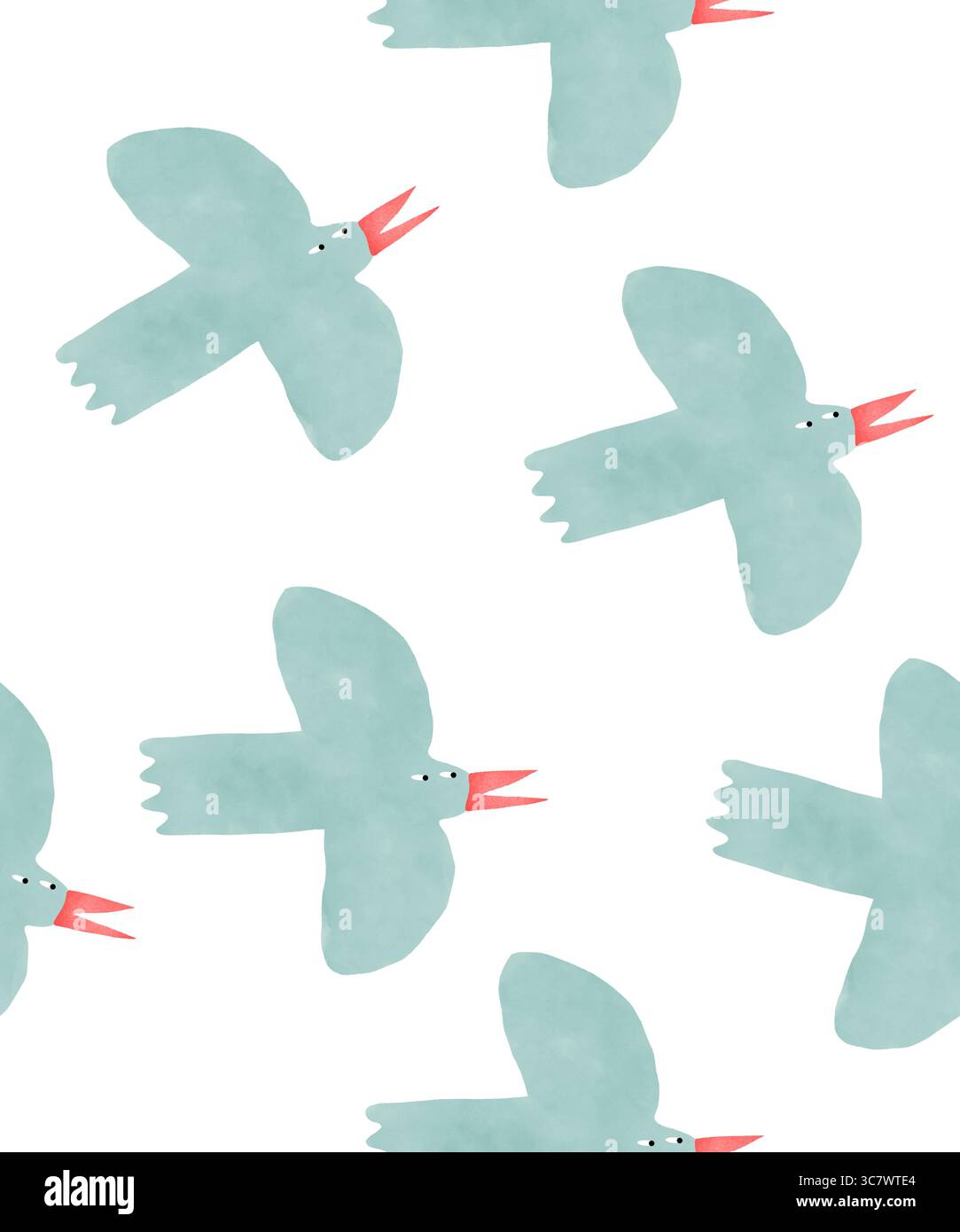 Crows flying pattern Stock Vector Images - Alamy