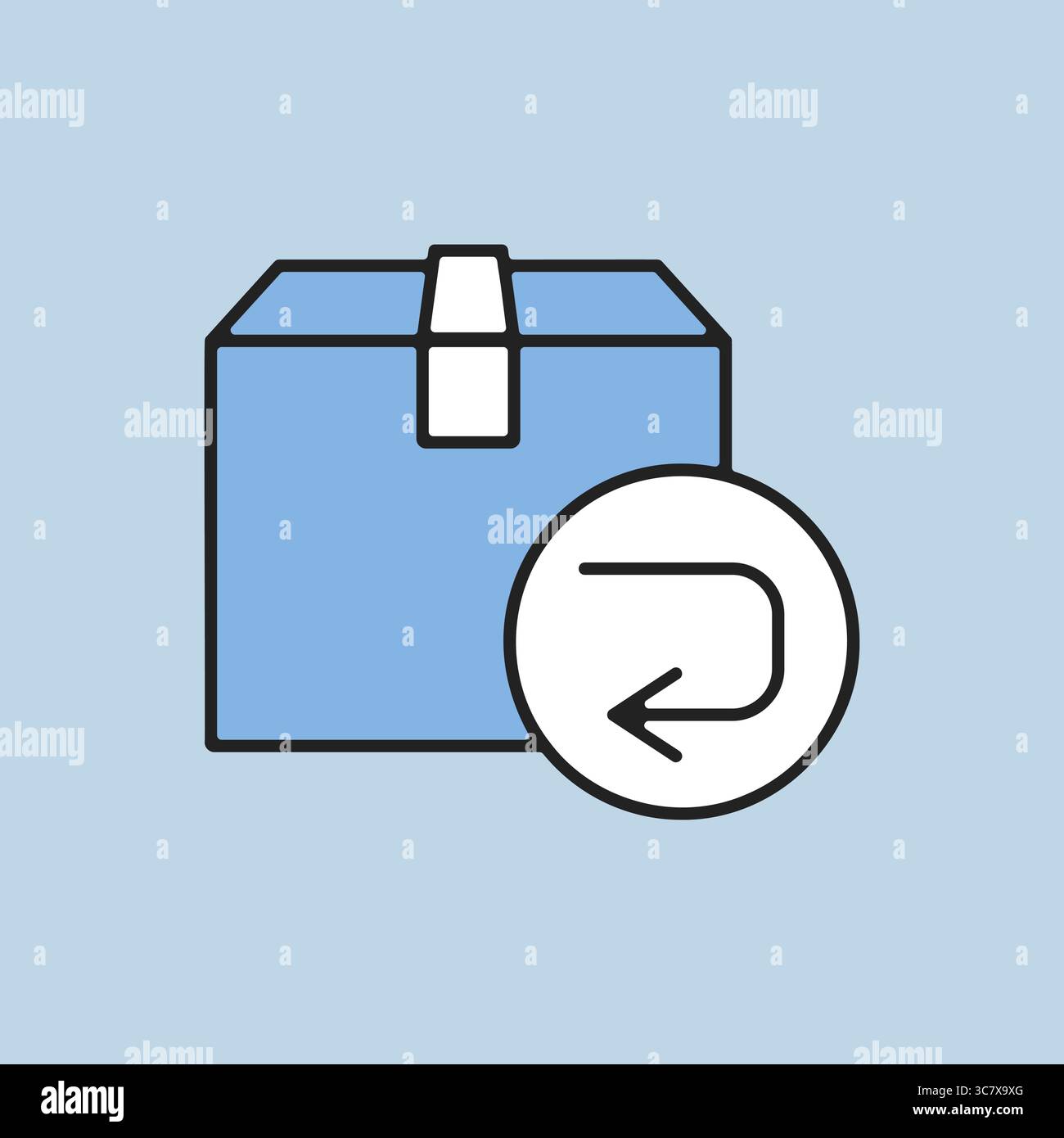 Return purchase icon. E-commerce sign. Graph symbol for your web site ...