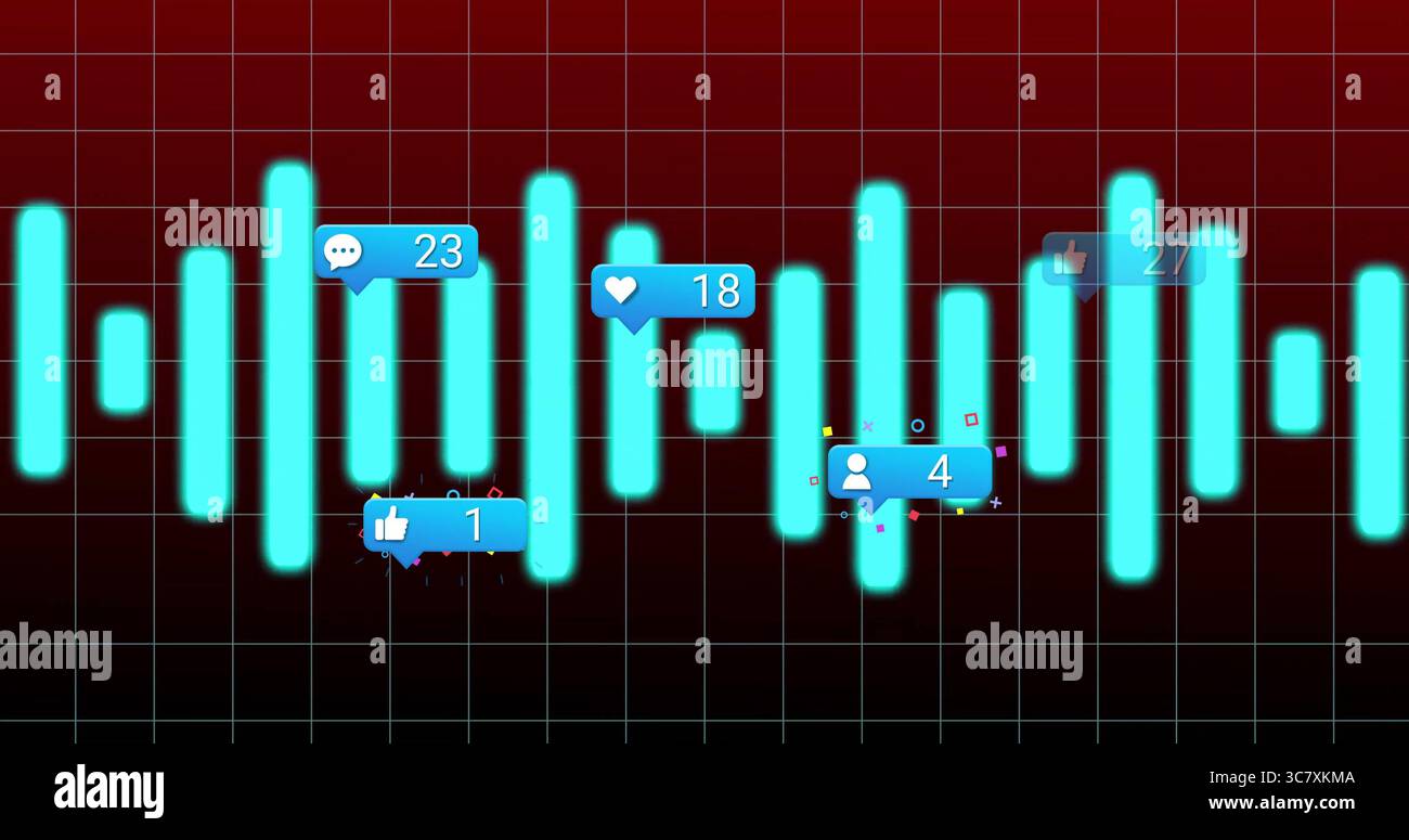 Displaying turquoise audio waveform bars in digital dashboard UI with ...