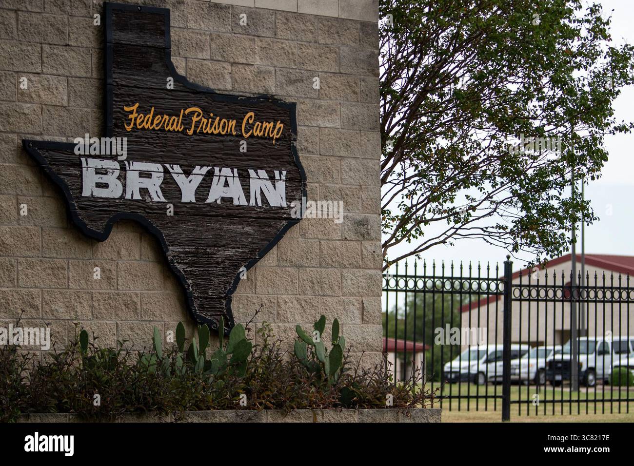 Federal Prison Camp, Bryan is seen in Bryan, Texas, on Saturday, Aug. 2