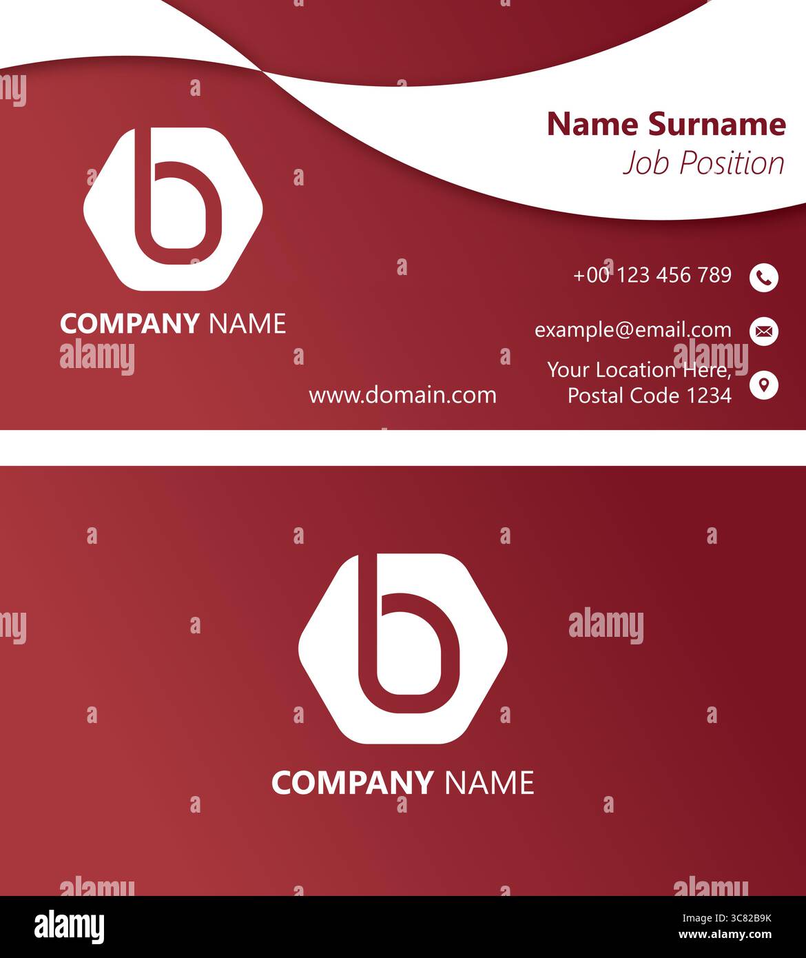 Email business card design Stock Vector Images - Alamy