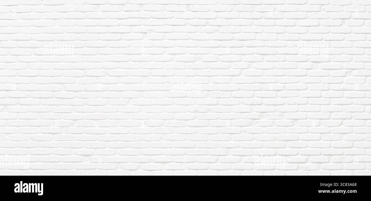 whitewashed brick wall, white stone masonry as a backdrop for text or background Stock Photo