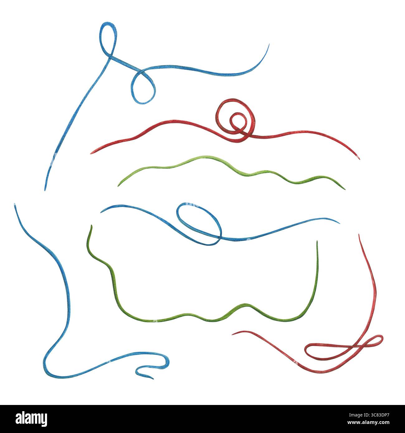 Small Ribbon With Thread Drawing Cotton yarn drawing hi-res stock photography and images - Alamy