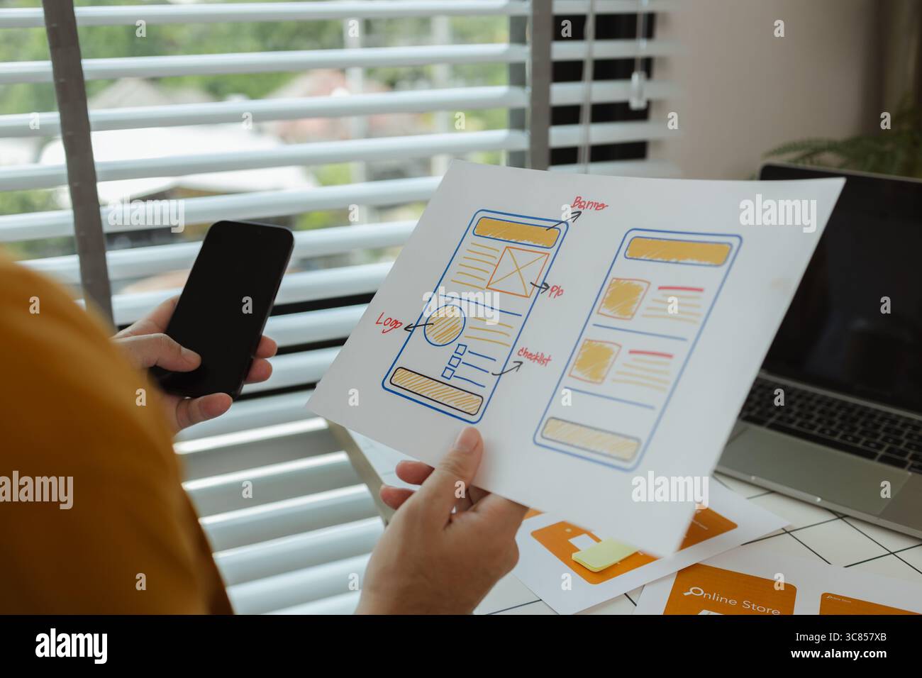 A web developer is analyzing data from his ideas to develop the ...