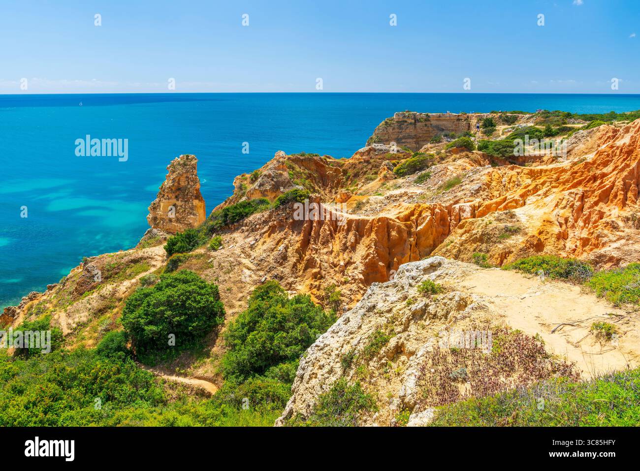 Praia da Marinha, Algarve, Portugal, Europe Stock Photo