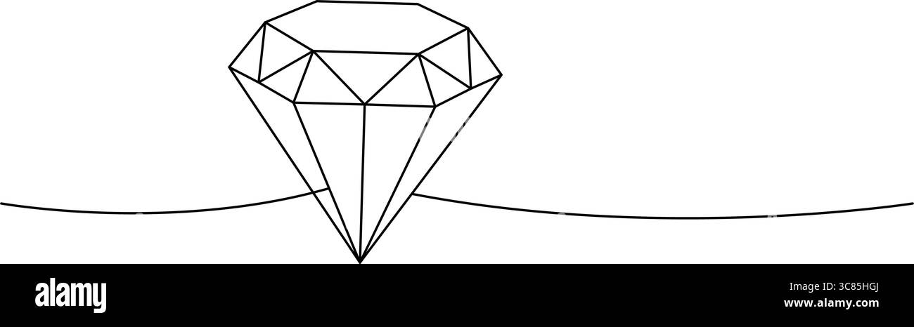 Diamond line art geometry Black and White Stock Photos & Images - Alamy