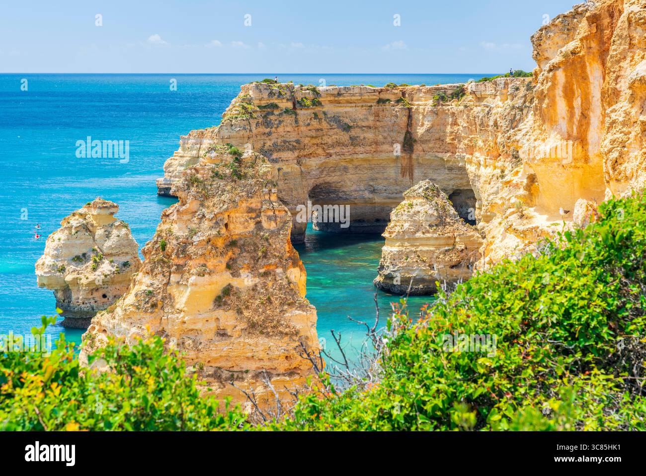 Praia da Marinha, Algarve, Portugal, Europe Stock Photo