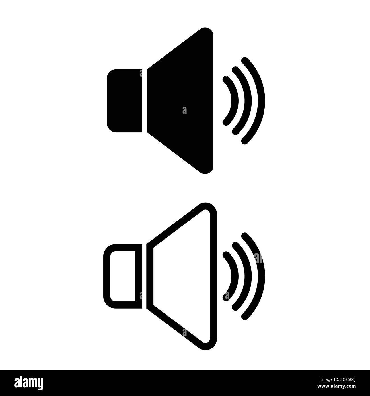 Audio speaker icon vector illustration Stock Vector Image & Art - Alamy
