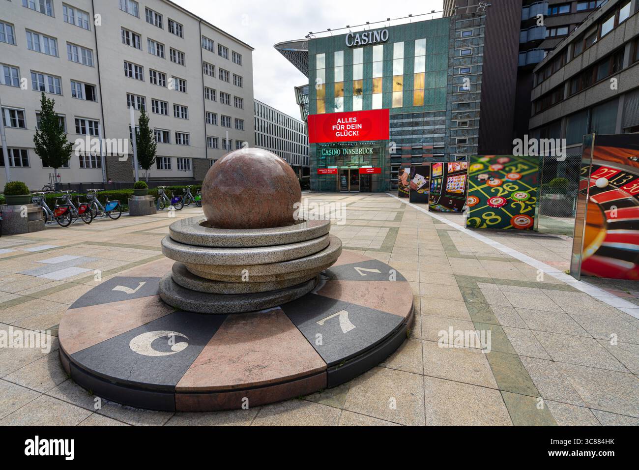 Innsbruck, Austria. July 31, 2025. external view of the Casino in the city center Stock Photo