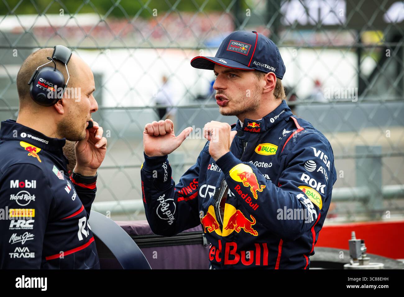 LAMBIASE Gianpiero, Race Engineer of Max Verstappen, VERSTAPPEN Max ...