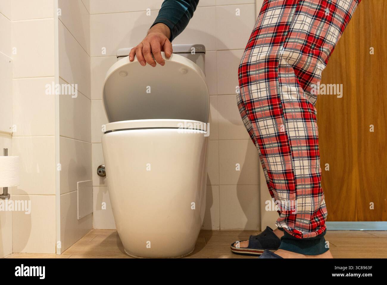Prostate problems in men. prostate diseases. Urination. prostate enlargement, chronic inflammation and prostate cancer. Health concept, Stock Photo