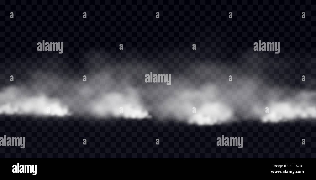 Realistic smoke steam border hi-res stock photography and images - Alamy