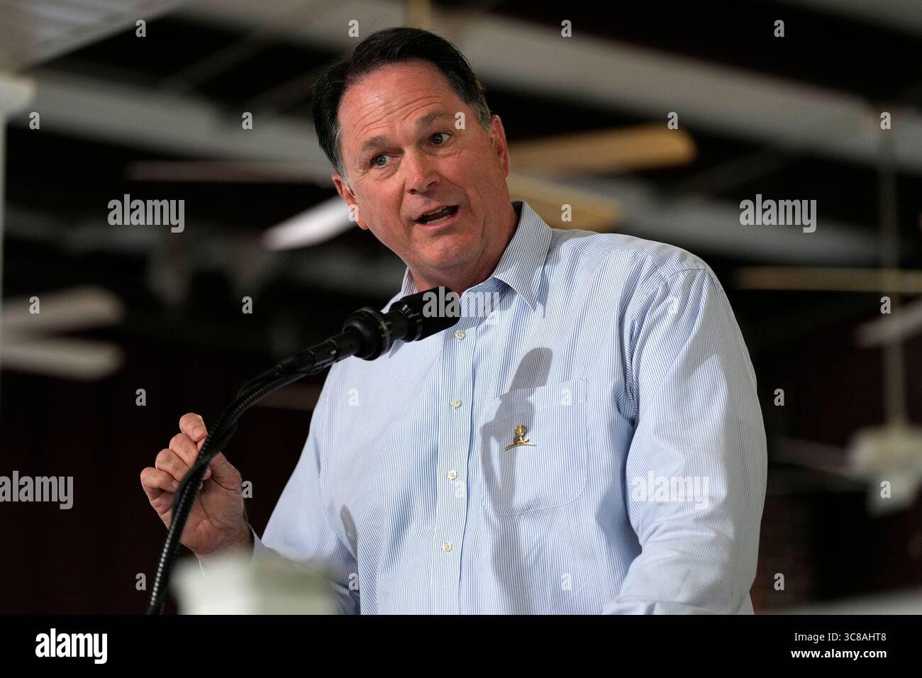 State Sen. Jason Howell, R-Murray, speaks at the annual Fancy Farm ...