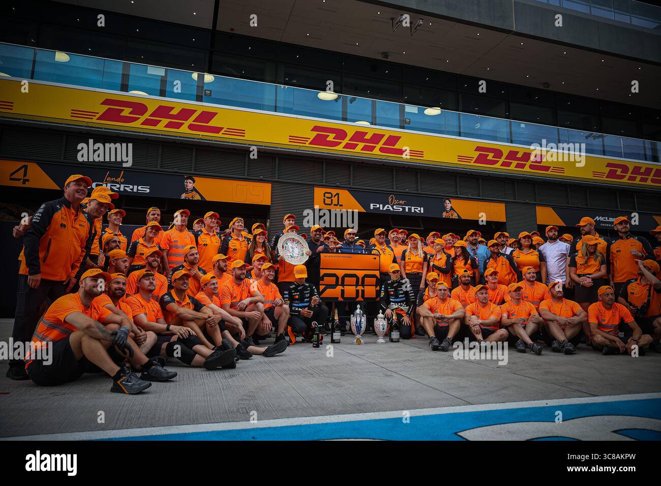 McLaren Winners team photo celebration at the end of the race, during ...