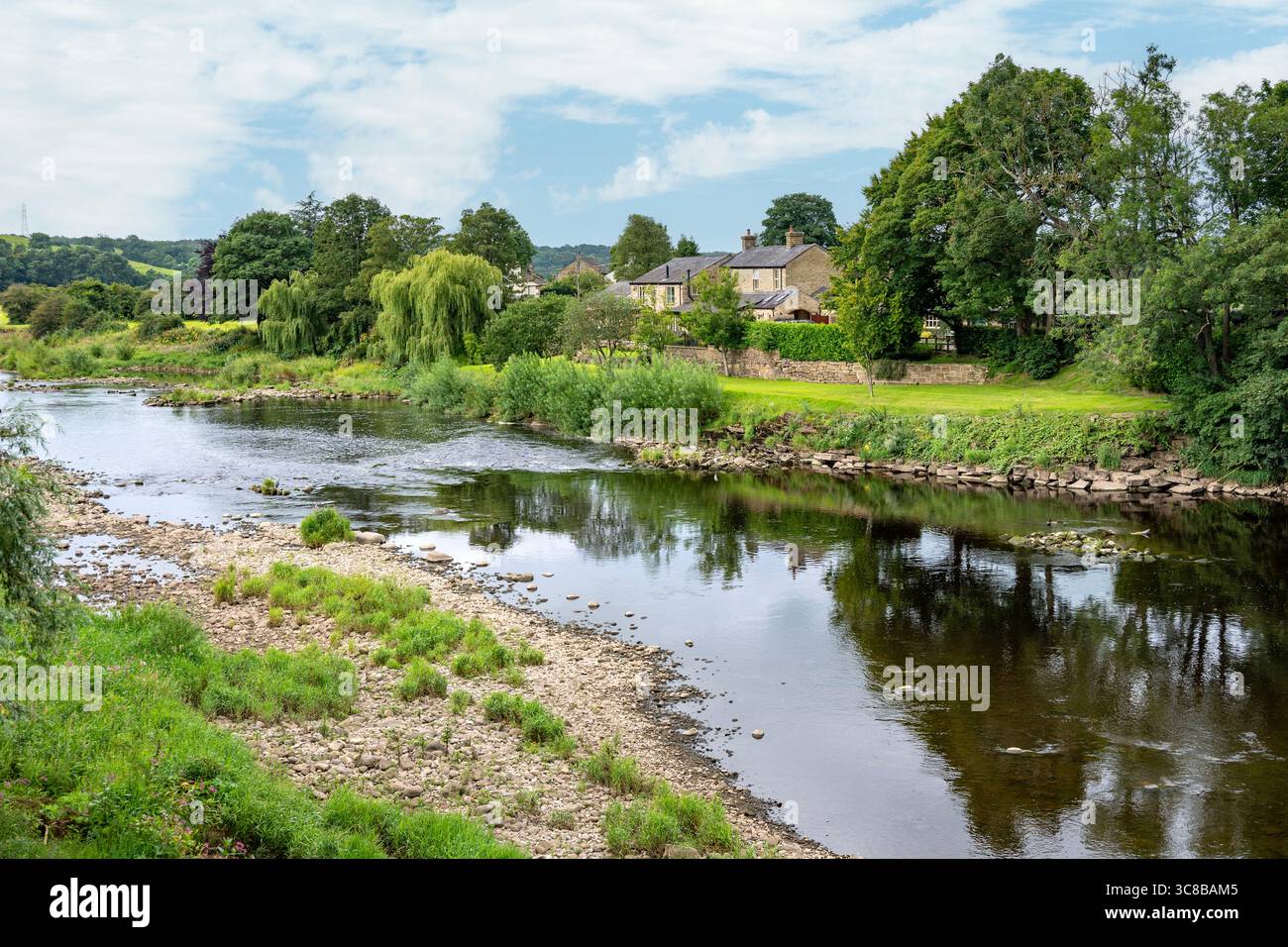 River Ribble, Ribchester, Lancashire, England Stock Photo