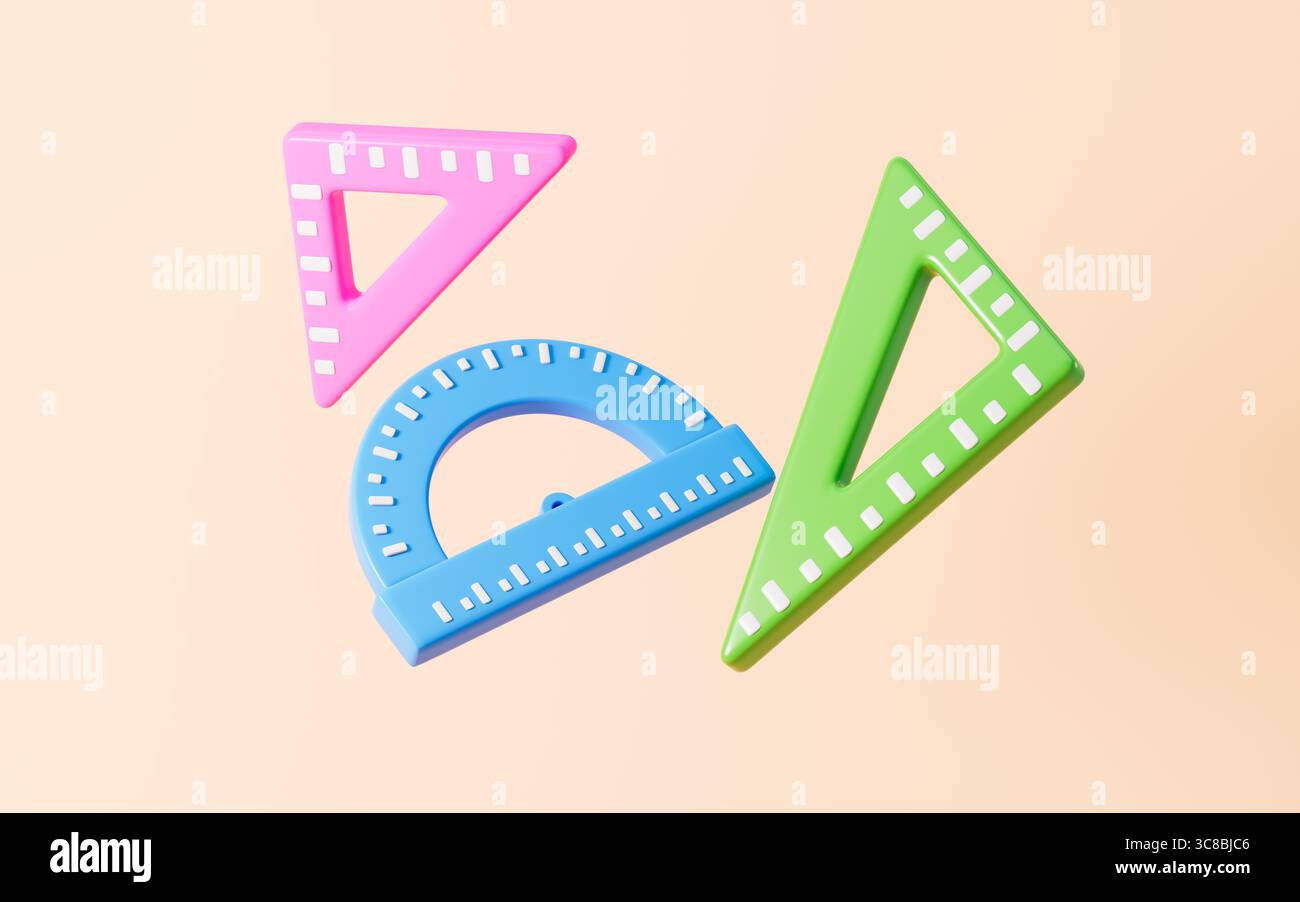 Angle Ruler Cartoons Cartoon rulers, vernier protractor and triangular rule and so on ...
