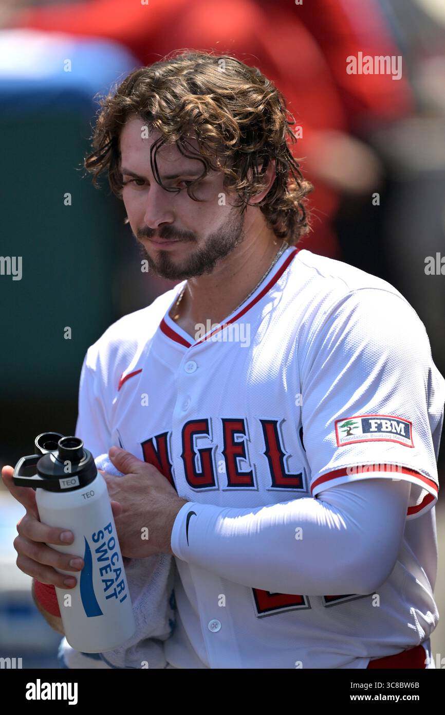 Los Angeles Angeles Bryce Teodosio In The Dugout During The Third Los Angeles Angeles Bryce Teodosio In The Dugout During The Third Inning Of A Baseball Game Against The Chicago White Sox Sunday Aug 3 2025 In Anaheim Calif Ap Photojayne Kamin Oncea 3C8BW6B