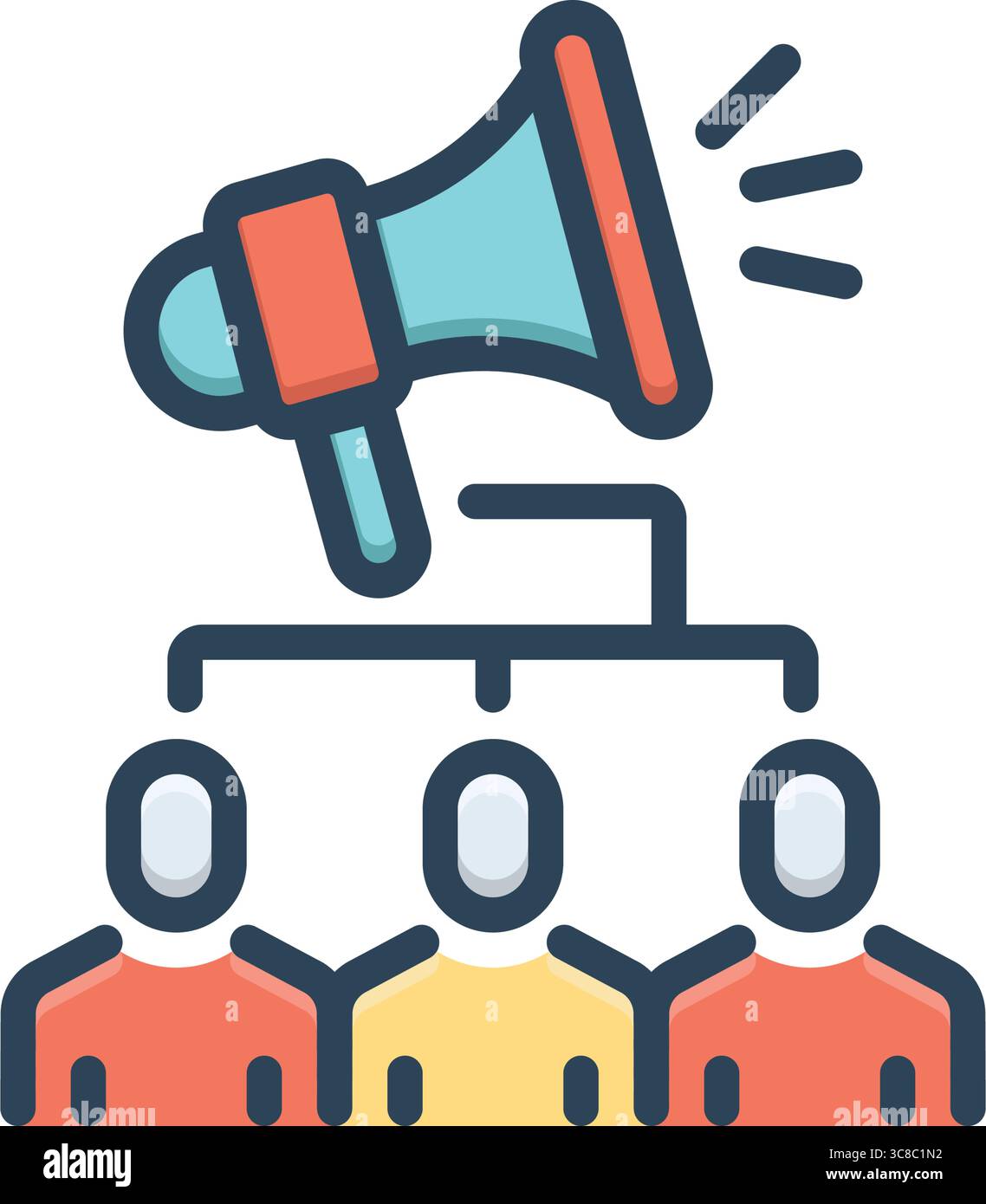 Icon for pr campaign, pr Stock Vector