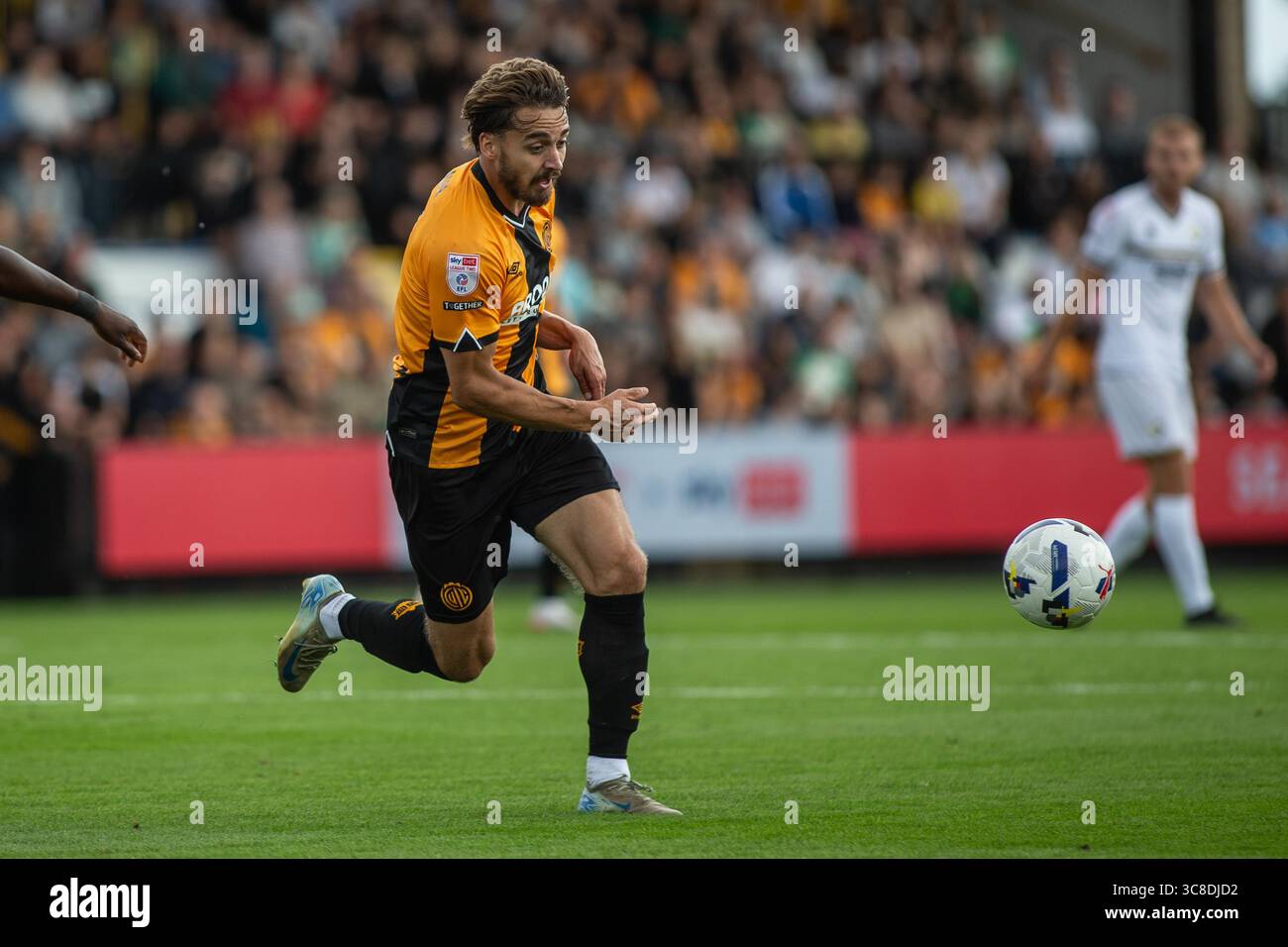 Footballer Louis Appéré in action during game whilst playing for Cambridge United FC Stock Photo