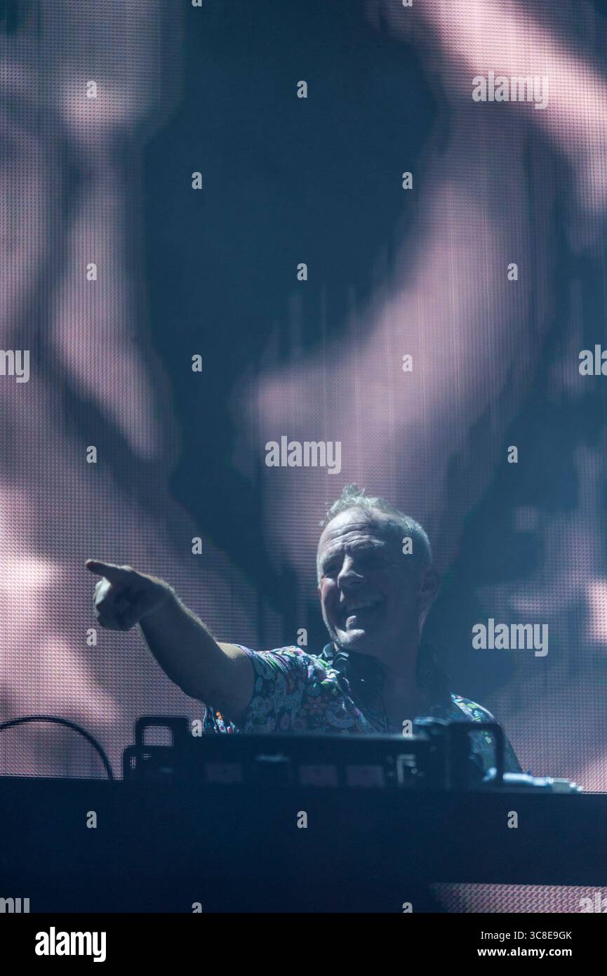 Fatboy Slim headlines the False Idols stage at Brighton Pride, UK, 3rd ...