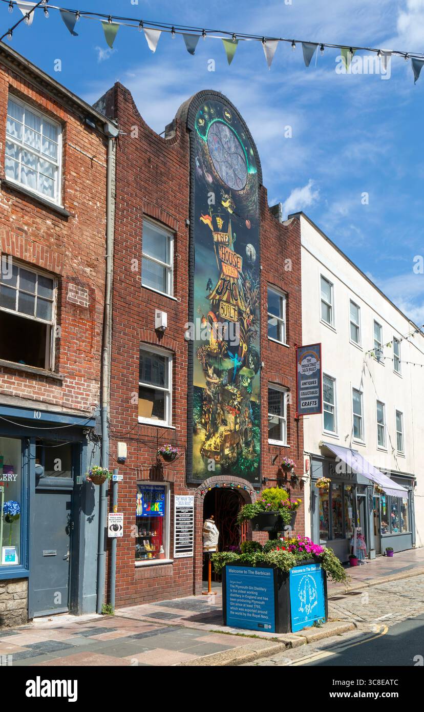 The House that Jack Built shop, Southside Street, The Barbican,  Plymouth, Devon, England, UK Stock Photo