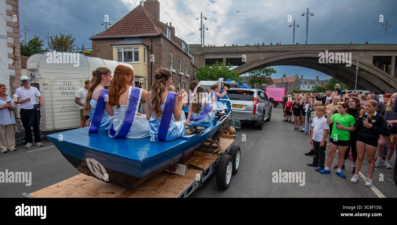 The Crowning of Kate Nicholl, Tweed Salmon Queen Stock Photo