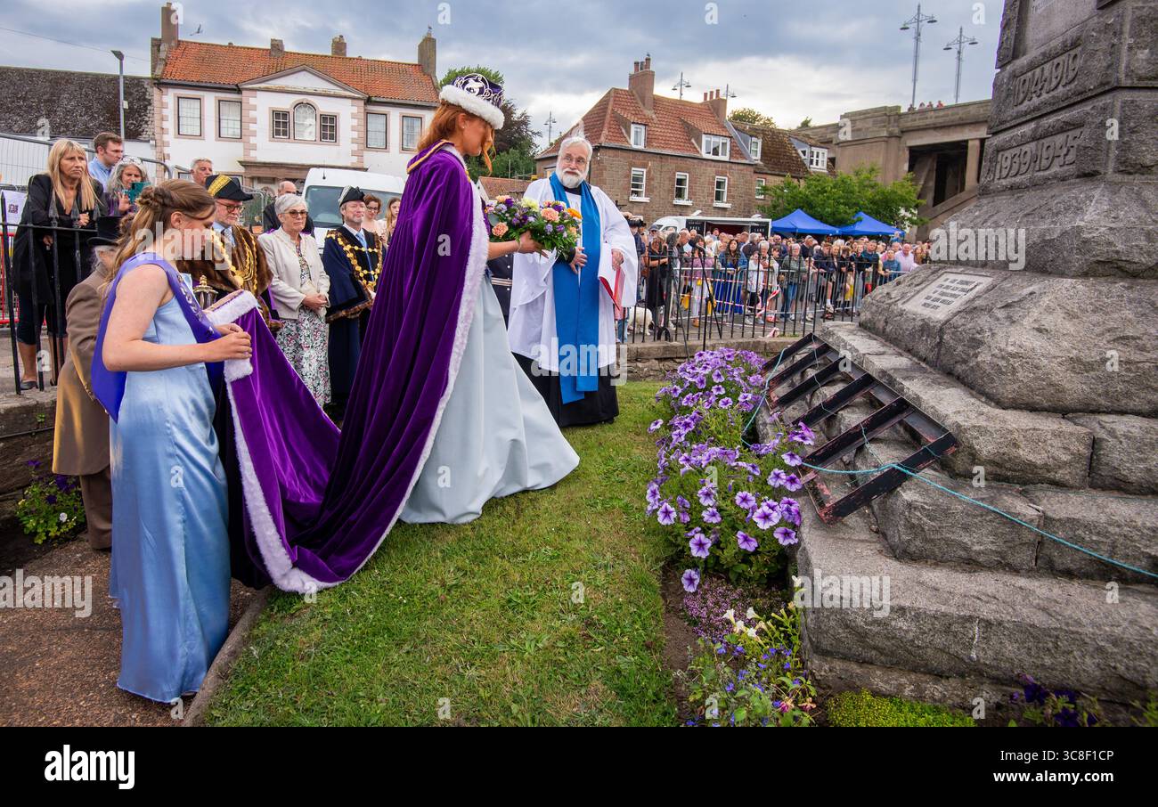 The Crowning of Kate Nicholl, Tweed Salmon Queen Stock Photo
