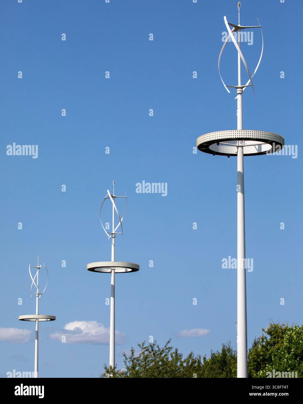 View of some of the architecture in the Queen Elizabeth Olympic Park in Stratford, East London, UK. Stock Photo