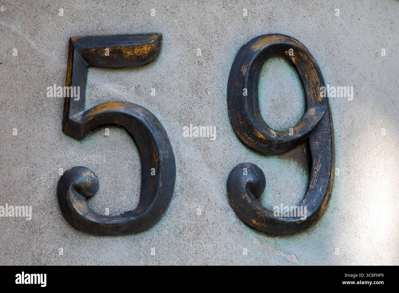 Number 59 detail hi-res stock photography and images - Alamy