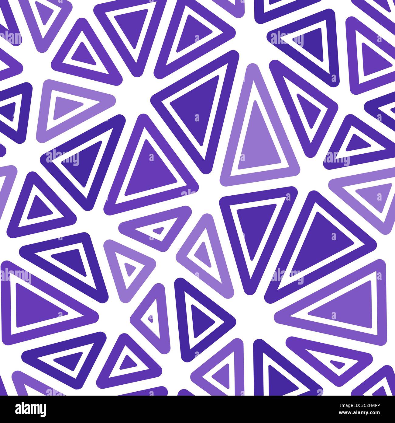 Triangular pattern background. Rounded solid shapes in frames. Big ...