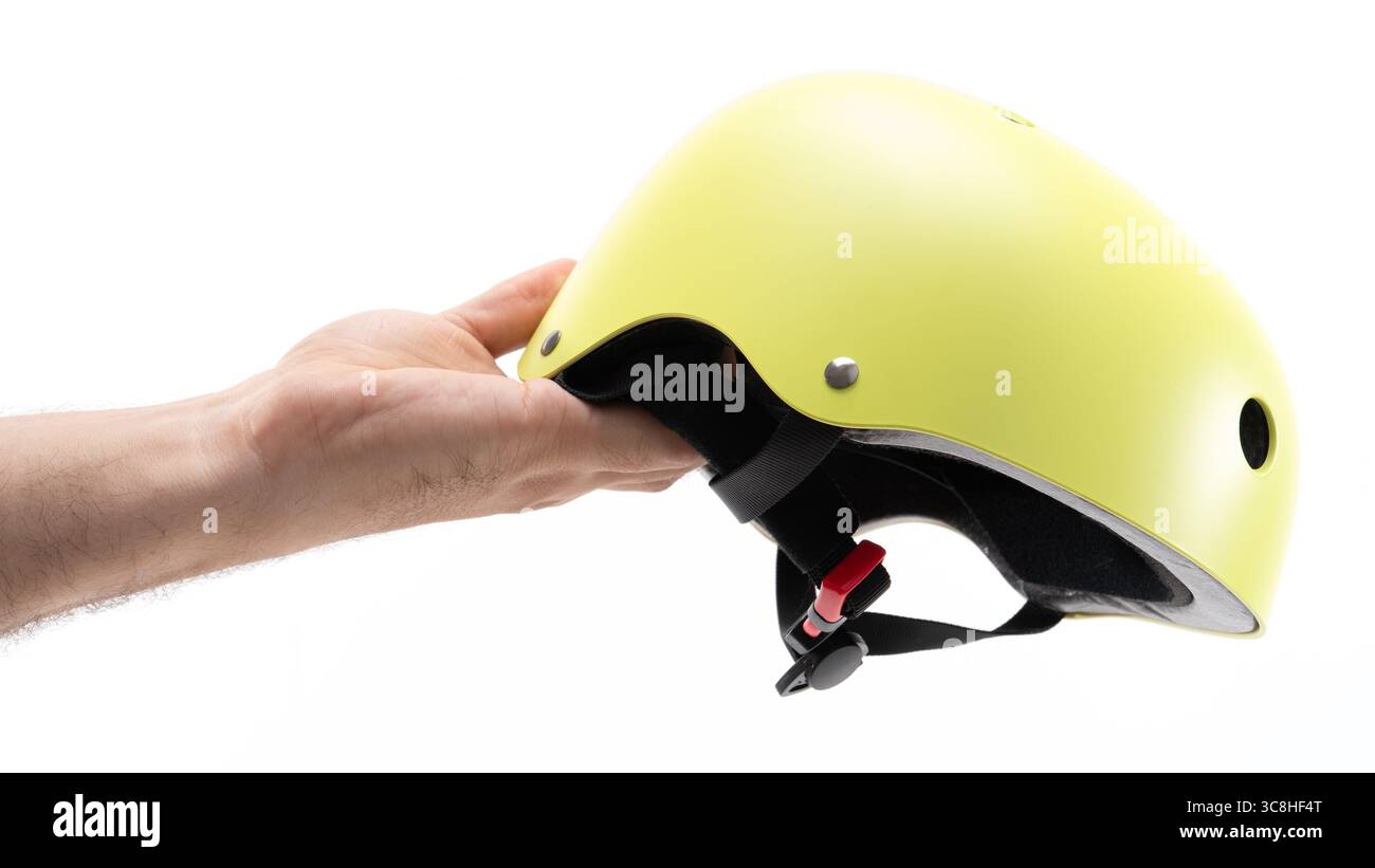 Helmet held hi-res stock photography and images - Alamy