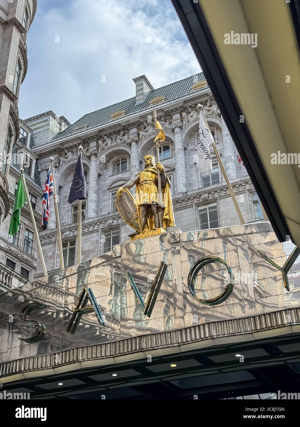The Savoy Hotel, London - Smartphone Captured Stock Image