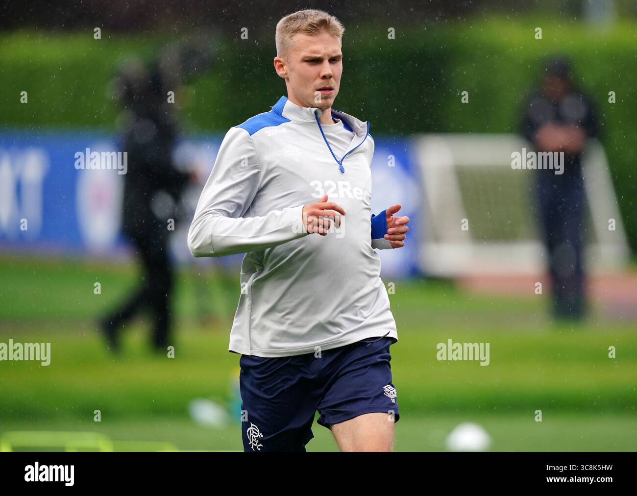 Rangers' Oliver Antman during the training session at the Rangers ...