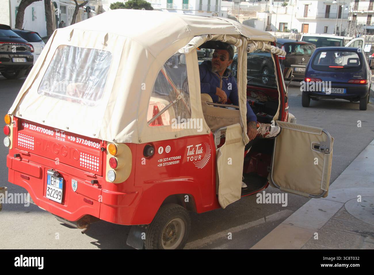 Auto rickshaw used for tourists ride in the historical center of ...