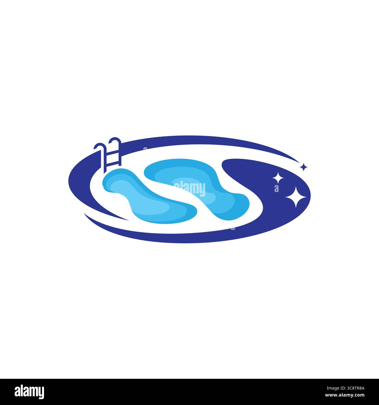 Pool service and maintenance logo design template. Vector illustration ...