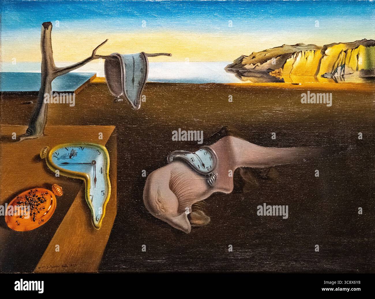 Dali、Persistence of Memory、希少画集画、新品額付 Dali